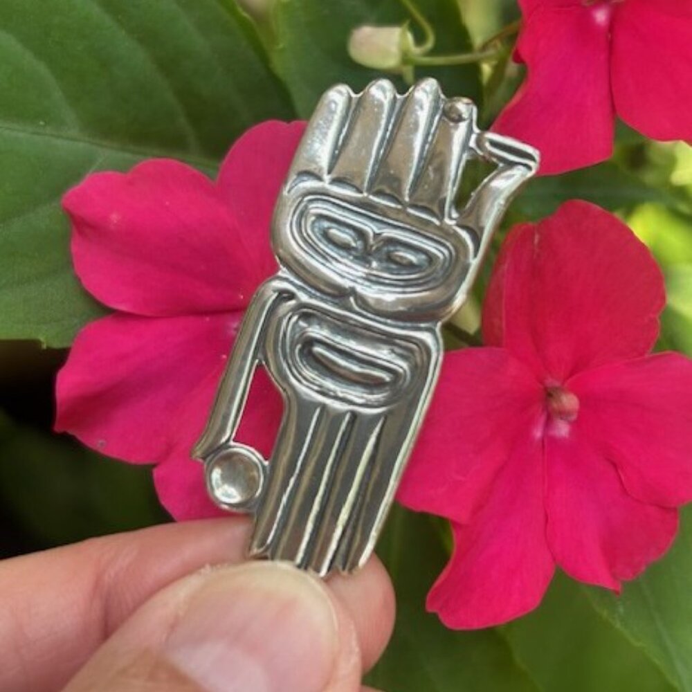 MAG Metal Arts Group Sterling Silver “Eye in the Hand” BROOCH